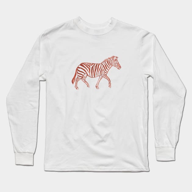 Zebra Long Sleeve T-Shirt by Das Brooklyn